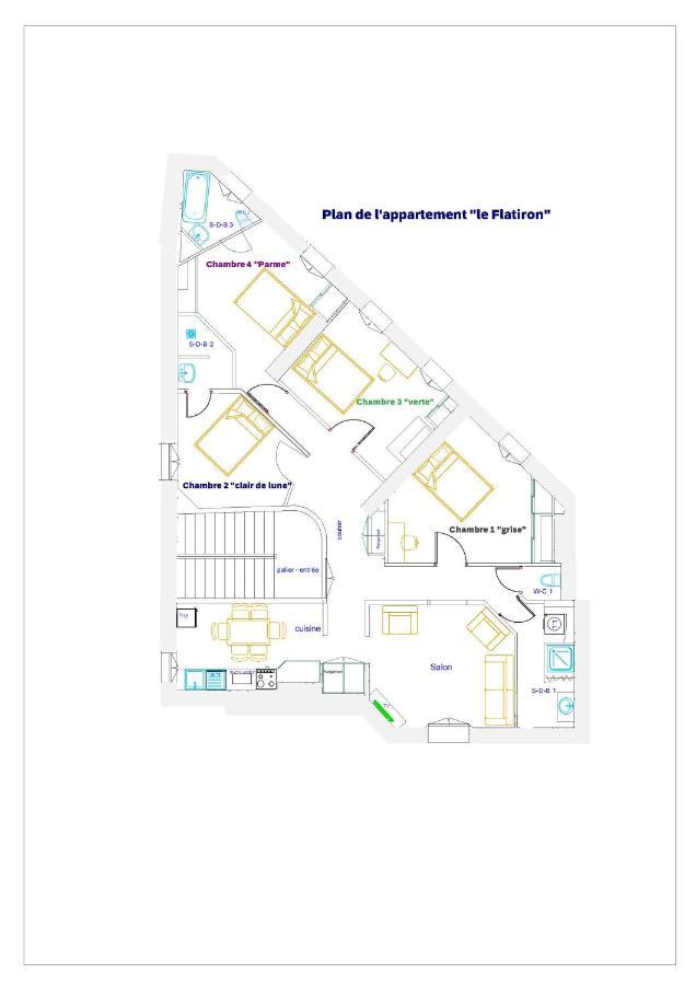 Appartement Le Flatiron - 4 Chambres تارْب المظهر الخارجي الصورة